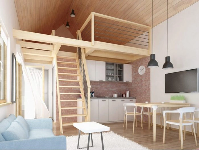 Thi công gác lửng