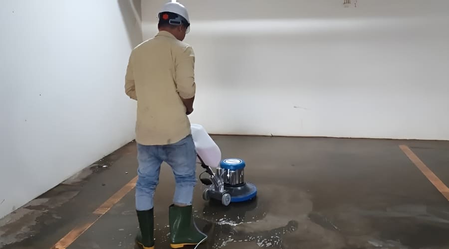 Thợ Việt vệ sinh nhà xưởng